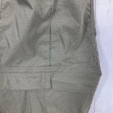 Montbell Convertible Cargo Pants, Men's Small, Green. Khaki Green Nylon. (z00054065)