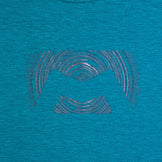 Mountain Equipment Men's Groundup Logo+ Tee, Size M, Green. Polyester, Short Sleeve Crew Neck T-Shirt.