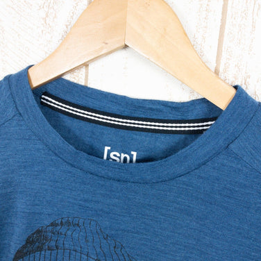【Men's S ネイビー系】 Supernatural | Sn ( スーパーナチュラル ) セーラー ティー Sailor Tee メリノウール SNMO15230 Men's ウール ショートスリーブTシャツ クルーネック インナー シャツ トップス ウェア - 【公式】2ndGEAR（セカンドギア）Webショップ【登山用品・アウトドア用品専門 買取販売店】
