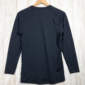 【Men's S ブラック系】 Montbell ( モンベル ) スーパーメリノウール M.W. ラウンドネックシャツ メリノウール 1107654 Asian Men's ウール ロングスリーブTシャツ クルーネック インナー シャツ トップス ウェア - 【公式】2ndGEAR（セカンドギア）Webショップ【登山用品・アウトドア用品専門 買取販売店】