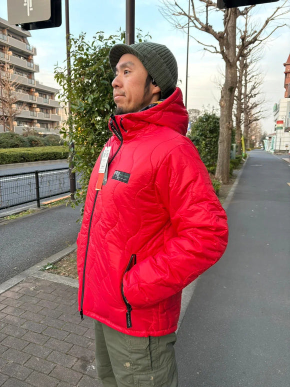 【Men's L レッド系】 Wildthings ( ワイルドシングス ) リバーシブル ビレイ ジャケット Reversible Belay Jacket WT24120SK RED× CLIMBER z00056189 RED× CLIMBER 化繊インサレ