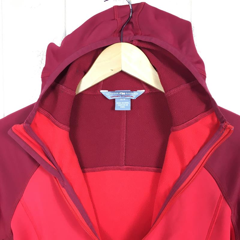 [Women's S Red] Outdoor Research Rumor Hoody Stretch Fleece Jacket 92235 International Women's Fleece Outer Jacket Top