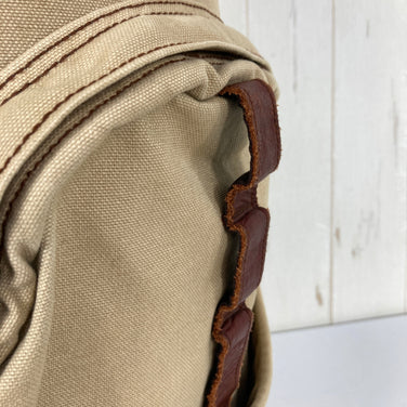 【Unisex OneSize ベージュ系】 2000s Kiva Designs ( キバデザイン ) コットンキャンバス × バイソンレザー デイパック Cotton Canvas Bison Leather Daypack 生産終了モデル 入手困難 バッグ ストレージ バッ