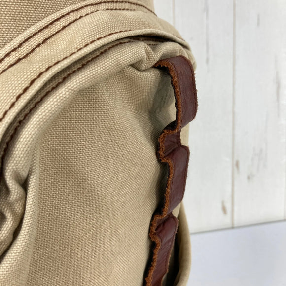 【Unisex OneSize ベージュ系】 2000s Kiva Designs ( キバデザイン ) コットンキャンバス × バイソンレザー デイパック Cotton Canvas Bison Leather Daypack 生産終了モデル 入手困難 バッグ ストレージ バッ