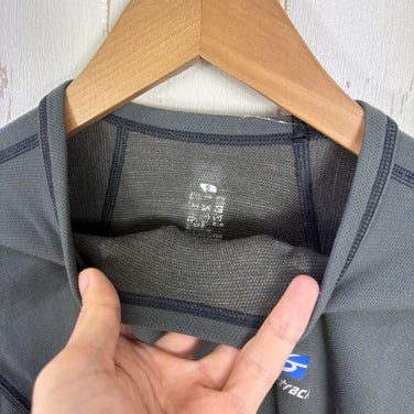 【Men's S グレー系】 Finetrack ( ファイントラック ) ドライレイヤー ウォーム ロングスリーブ Dry Layer Warm Long Sleeve 耐久撥水 保温 抗菌防臭 ウェア トップス インナー シャツ ロングスリーブTシャツ クルー