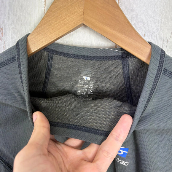 【Men's S グレー系】 Finetrack ( ファイントラック ) ドライレイヤー ウォーム ロングスリーブ Dry Layer Warm Long Sleeve 耐久撥水 保温 抗菌防臭 ウェア トップス インナー シャツ ロングスリーブTシャツ クルー