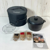 [One Size Black] Soto Smoke Pot IH Black Cookware Cooker z00056755 Cooker Cookware