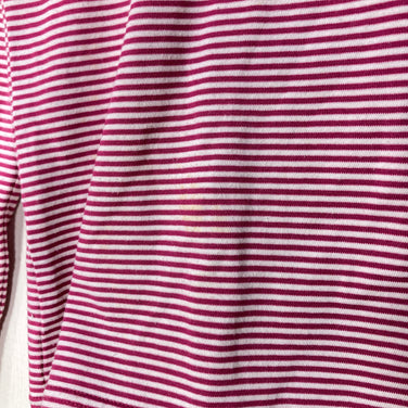 【Women's M レッド系】 Aigle ( エーグル ) コットン ロングスリーブ ボーダー コットン ウェア トップス インナー シャツ ロングスリーブTシャツ クルーネック コットン z00059884  コットン ロングスリーブTシャツ クルーネック イン