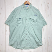 【Men's M グリーン系】 Columbia ( コロンビア ) バハマ 2 ショートスリーブシャツ Bahama II S/S Shirt PFG|オムニシェイド UPF50|ベンチレーション ナイロン ウェア トップス インナー シャツ ショートスリーブシャ
