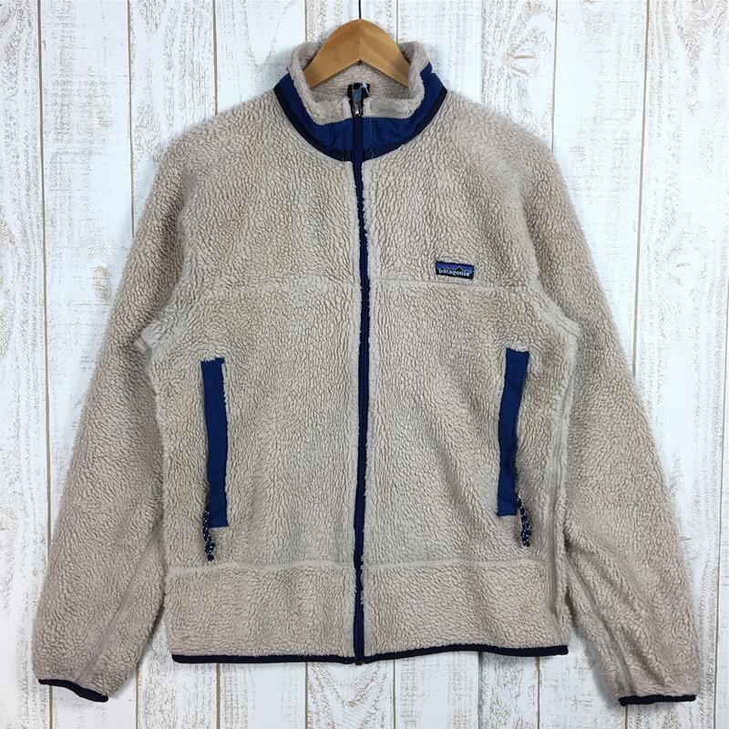 【Men's M アイボリー系】 Patagonia ( パタゴニア ) レトロ エックス ジャケット Retro-X Jacket セカンドモデル ナチュラル×ストームブルー アメリカ製 生産終了モデル 入手困難 23053 International Men's