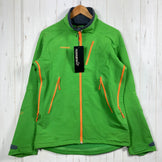 Norrona Svalbard Flex 1 夹克，男款中号，绿色。尼龙软壳外套。产品编号：z00052973。