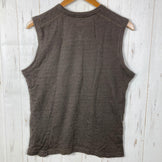 [Men's L Brown] Yamatomichi DF Mesh Merino Sleeveless Merino Wool Wear Top Inner Shirt Tank Top Sleeveless Shirt z0005