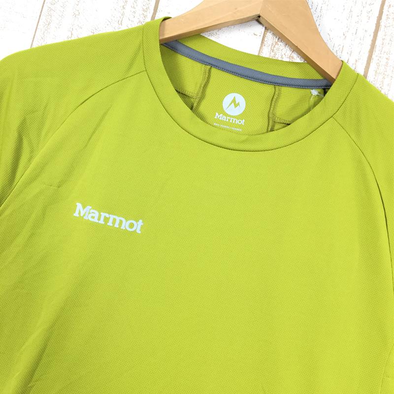 【Men's M イエロー系】 Marmot ( マーモット ) アセント ハーフスリーブ クルー Accent Hs Crew MJT-S6031 Asian Men's  化繊 ショートスリーブTシャツ クルーネック インナー シャツ トップス ウェア