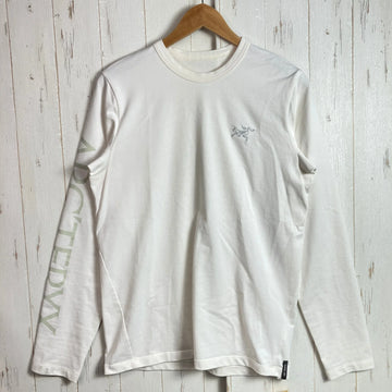 【Men's XS ホワイト系】 Arcteryx ( アークテリクス ) キャプティブ アークワード ロング スリーブ シャツ Captive Arcword Long Sleeve Shirt Arctic Silk コットン ウェア トップス インナー シャツ