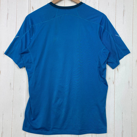 【Men's S ブルー系】 Arcteryx ( アークテリクス ) モータス クルー ショートスリーブ Motus Crew Short Sleeve Phasic SL 吸汗速乾 UPF25 フラットロックシーム ポリエステル ウェア トップス インナー シ