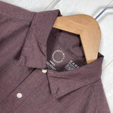 Unisex Small Brown Yamatomichi Bamboo Shirt, Rayon, Long Sleeve Shirt, z00054058. This long-sleeved shirt is perfect as an inner shirt or top.