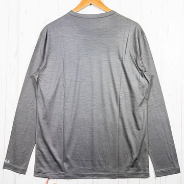 【Men's Ｓ グレー系】 Ridge Mountain Gear ( リッジマウンテンギア ) メリノ ベーシック ティー Merino Basic Tee Moss Gray メリノウール ウェア トップス インナー シャツ ロングスリーブTシャツ クルーネ - 【公式】2ndGEAR（セカンドギア）Webショップ【登山用品・アウトドア用品専門 買取販売店】