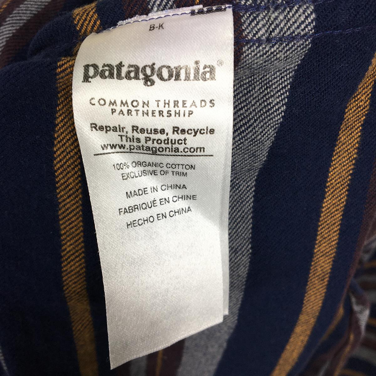 【Men's M ネイビー系】 Patagonia ( パタゴニア ) ロングスリーブ ライトウェイト フィヨルド フランネル シャツ Long Sleeve Lightweight Fjord Flannel Shirt 54020 International M