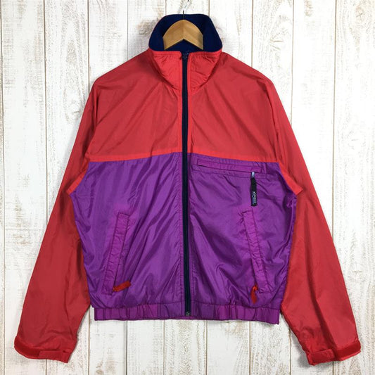 [Men's S Red] Patagonia Featherweight Jacket Windshell H2No-Light Red x Magenta Vintage Hard to Find 83151 International M