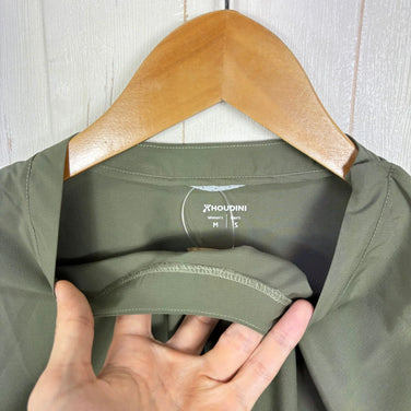 【中性 S 绿色系】Houdini (胡迪尼) Weather Tee 天气T恤 涤纶 运动服 上衣 内衣 衬衫 短袖T恤 圆领 化纤 z00058014 化纤 短袖T恤 圆领
