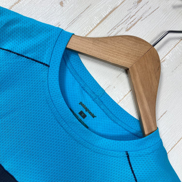 【Men's S ブルー系】 Patagonia ( パタゴニア ) エア フロー タンク Air Flow Tank ポリエステル ウェア トップス インナー シャツ ショートスリーブTシャツ クルーネック 化繊 z00059410  化繊 ショートスリーブTシ
