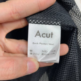 Men's XXL Black Acut Back Pocket Vest, Hard to Find, Pre-order Limited Edition, Nylon Windshell Vest, z00054789