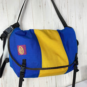 【OneSize ブルー系】 1996 Timbuk2 ( ティンバック ツー ) クラシック メッセンジャーバッグ L Classic Messenger Bag L ビンテージ オリジナル 入手困難 旧タグ コーデュラナイロン製 ウクライナカラー バッグ スト