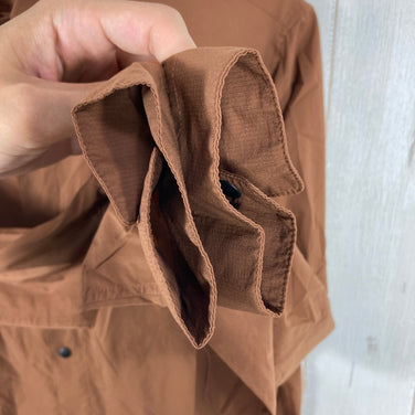 【Unisex M ブラウン系】 Yamatomichi ( 山と道 ) UL シャツ UL Shirt Pertex Quantum Air 超軽量 ナイロン ウェア トップス インナー シャツ ロングスリーブシャツ 化繊 z00061017  化繊 ロングスリーブ