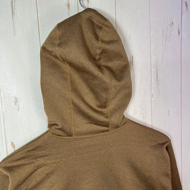 Men's Small Beige Ridge Mountain Gear Power Stretch Pull Hoodie, Desert Dune, Polyester, Top, Undershirt, Hoodie