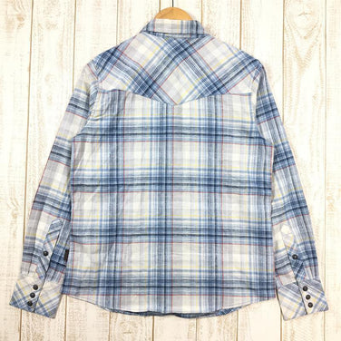 【Women's S ブルー系】Patagonia ( パタゴニア ) ウィメンズ ロングスリーブ ウエスタン スナップ シャツ W Long-Sleeved Western Snap Shirt 53350 International Women's 化繊 ロングスリーブシャツ インナー シャツ トップス ウェア - 【公式】2ndGEAR（セカンドギア）Webショップ【登山用品・アウトドア用品専門 買取販売店】