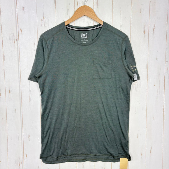 【Unisex M グリーン系】 Atelier Blue Bottle ( アトリエブルーボトル ) ハイカーズ Tシャツ Hiker’S T-Shirts スーパーナチュラルコラボ ウール ウェア トップス インナー シャツ ショートスリーブTシャツ クルーネック