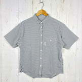 【Women's S グレー系】 Ridge Mountain Gear ( リッジマウンテンギア ) ベーシック ショートスリーブ シャツ ストライプ Basic Short Sleeve Shirt Stripe  Grey × White z00055799 G