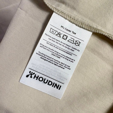 【Men's S ベージュ系】 Houdini ( フーディニ ) カバー ティー Cover Tee ポリエステル ウェア トップス インナー シャツ ショートスリーブTシャツ クルーネック 化繊 z00058011  化繊 ショートスリーブTシャツ クルーネック