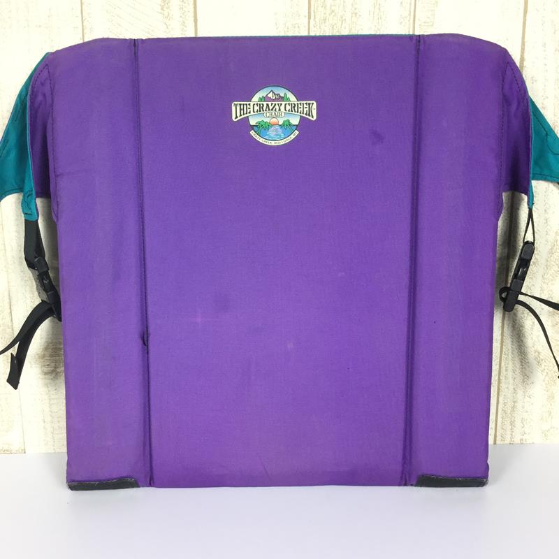 [One Size Purple] Crazy Creek Regular Chair Ground Chair Old Logo ACE Square Buckle Purple x Turquoise Chair Camping Furniture Camping Gear