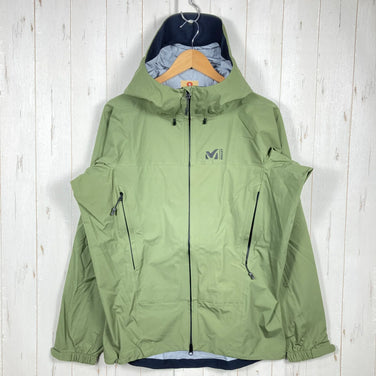 Men's M Green Millet Typhon 50000 Stretch Jacket, Nylon, Outerwear, Rain Shell, z00053730
