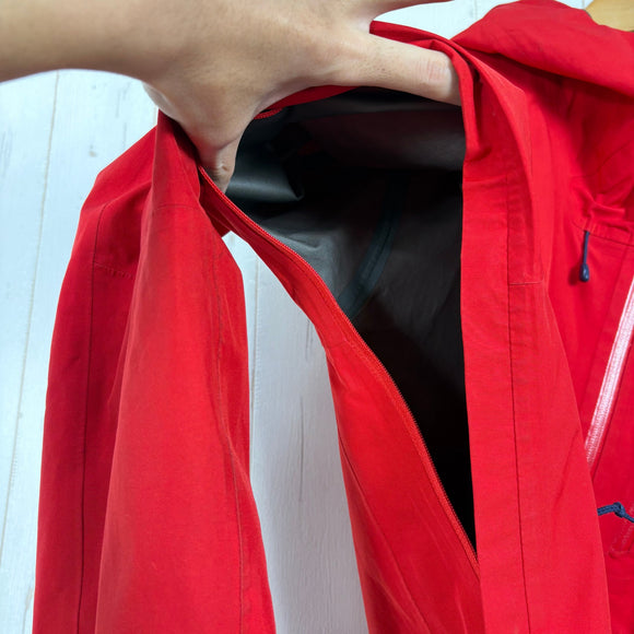 【Men's S レッド系】 2019 Patagonia ( パタゴニア ) カルサイト ジャケット Calcite Jacket FIRE (FRE) GORE-TEX Paclite Plus 2.5層 防水透湿 ポリエステル ウェア トップス アウター ジ