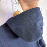 【Men's XS ネイビー系】 Lululemon ( ルルレモン ) シティ スウェット フルジップ フーディ City Sweat Full-Zip Hoodie Heathered True Navy 4WAYストレッチ ウェア トップス インナー シャツ フ