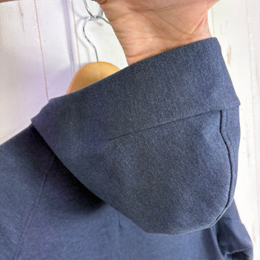 【Men's XS ネイビー系】 Lululemon ( ルルレモン ) シティ スウェット フルジップ フーディ City Sweat Full-Zip Hoodie Heathered True Navy 4WAYストレッチ ウェア トップス インナー シャツ フ