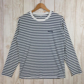 【Men's M ホワイト系】 Montbell ( モンベル ) Wic.ボーダー ロングスリーブt 長袖 ウィックロン Tシャツ 1104818 Asian Men's IV/DN ブルー 化繊 ロングスリーブTシャツ クルーネック インナー シャツ トップス - 【公式】2ndGEAR（セカンドギア）Webショップ【登山用品・アウトドア用品専門 買取販売店】