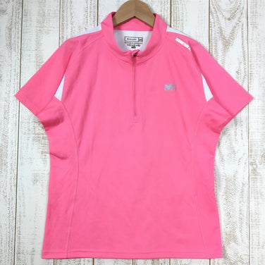 【Women's L ピンク系】 Millet ( ミレー ) Ld アクティブ ミレー Tシャツ Ld Active Millet Tee ジップネック ショートスリーブ MIV0283 Women's 化繊 ショートスリーブシャツ インナー シャツ トップス ウ - 【公式】2ndGEAR（セカンドギア）Webショップ【登山用品・アウトドア用品専門 買取販売店】