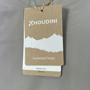 【Unisex M カーキ系】 Houdini ( フーディニ ) ウェザー ティー Weather Tee 159784 SANDSTORM z00055960 SANDSTORM 化繊 ショートスリーブTシャツ クルーネック インナー シャツ トップス ウェア - 0