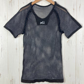 【Men's S/M ブラック系】 Millet ( ミレー ) ドライナミック メッシュ ショートスリーブ DRYNAMIC MESH SS ポリプロピレン ウェア トップス インナー シャツ ショートスリーブTシャツ クルーネック 化繊 z00056350  化繊
