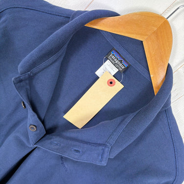 【Men's M ネイビー系】 2006 Patagonia ( パタゴニア ) ロングスリーブ ポロシャツ Men's Long-Sleeved Polo Shirt クラシックネイビー / Classic Navy / CNY オーガニックコットン 鹿の子 オー