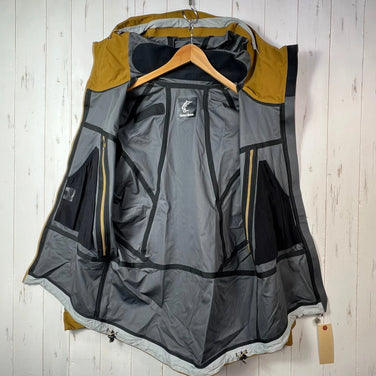 Teton Bros TB 夹克，男款，中号，米色，枪灰色尼龙，硬壳外套，Polartec Neoshell，z00054423