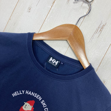 【Women's M ネイビー系】 Helly Hansen ( ヘリーハンセン ) ロングスリーブ スキー クラブ ティー L/S Ski Club Tee コットン ウェア トップス インナー シャツ ロングスリーブシャツ コットン z00060581  コットン