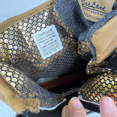 Columbia SAPLAND 2 WP OMNI-HEAT INFINITY Insulated Snow Boots/Winter Shoes, Size 26.0cm, Brown, YU4541 ELK, z00055335 E