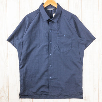 【Men's L ネイビー系】 Teton Bros ( ティートンブロス ) アクシオ サバーブ シャツ Axio Suburb Shirt ウール ウェア トップス インナー シャツ ショートスリーブシャツ ウール z00050552 ウール ショートスリーブ - 【公式】2ndGEAR（セカンドギア）Webショップ【登山用品・アウトドア用品専門 買取販売店】