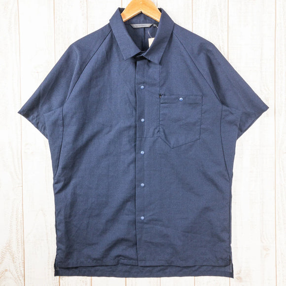 【Men's L ネイビー系】 Teton Bros ( ティートンブロス ) アクシオ サバーブ シャツ Axio Suburb Shirt ウール ウェア トップス インナー シャツ ショートスリーブシャツ ウール z00050552 ウール ショートスリーブ - 【公式】2ndGEAR（セカンドギア）Webショップ【登山用品・アウトドア用品専門 買取販売店】