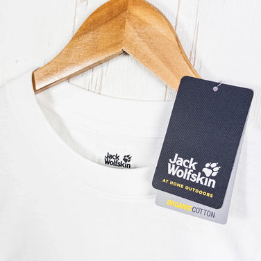 【Unisex M ホワイト系】 Jackwolfskin ( ジャックウルフスキン ) ジェーピー ポケット ロングスリーブ ティー JP POCKET LS T White Rush オーガニックコットン ウェア トップス インナー シャツ ロングスリーブTシャツ - 【公式】2ndGEAR（セカンドギア）Webショップ【登山用品・アウトドア用品専門 買取販売店】