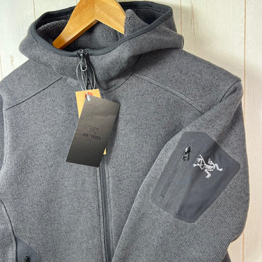 Men's Small Arcteryx Covert Hoody in Black Heather (018169) - Hard-to-find polyester fleece jacket/top (z00054616)